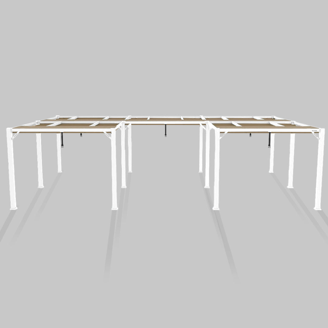 #configuration pergola_U shape #frame colour_White