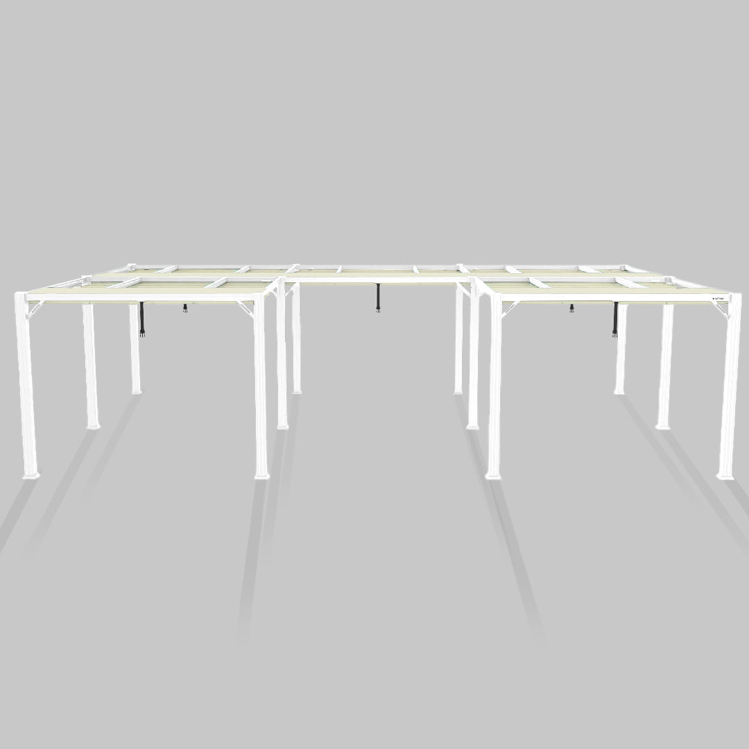 #configuration pergola_U shape #frame colour_White