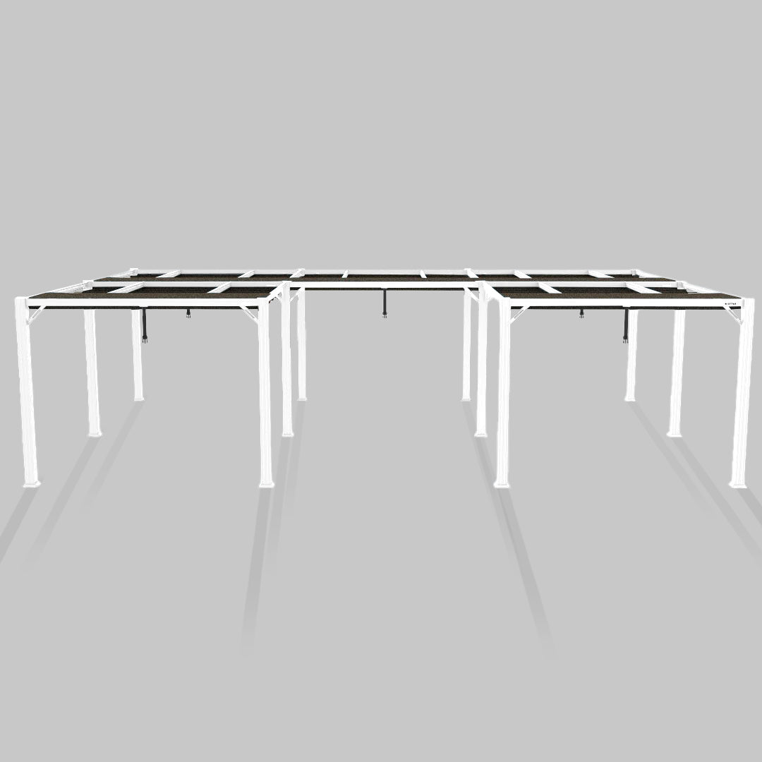 #configuration pergola_U shape #frame colour_White