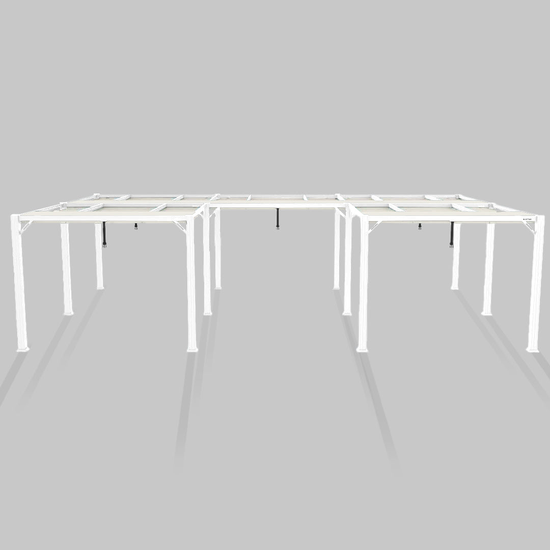 #configuration pergola_U shape #frame colour_White