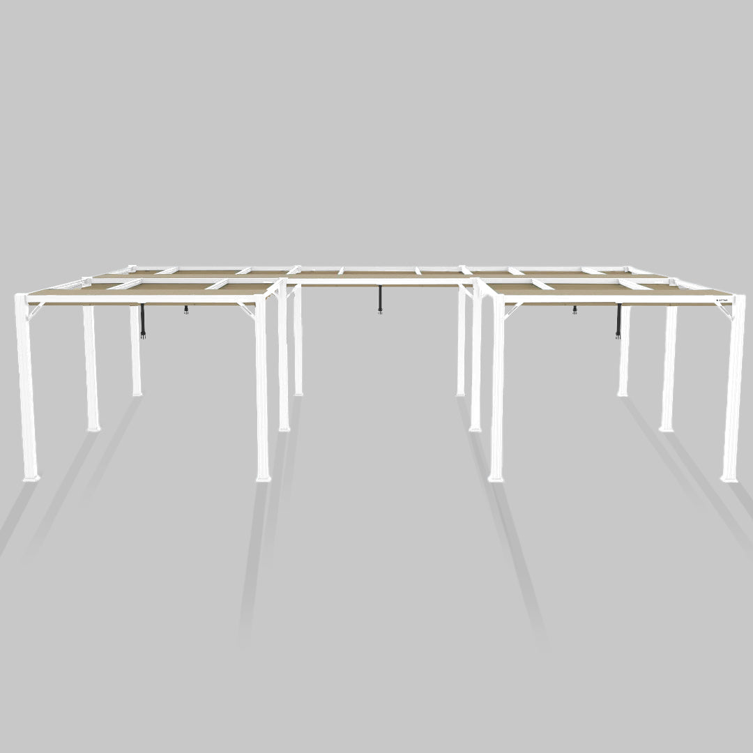 #configuration pergola_U shape #frame colour_White