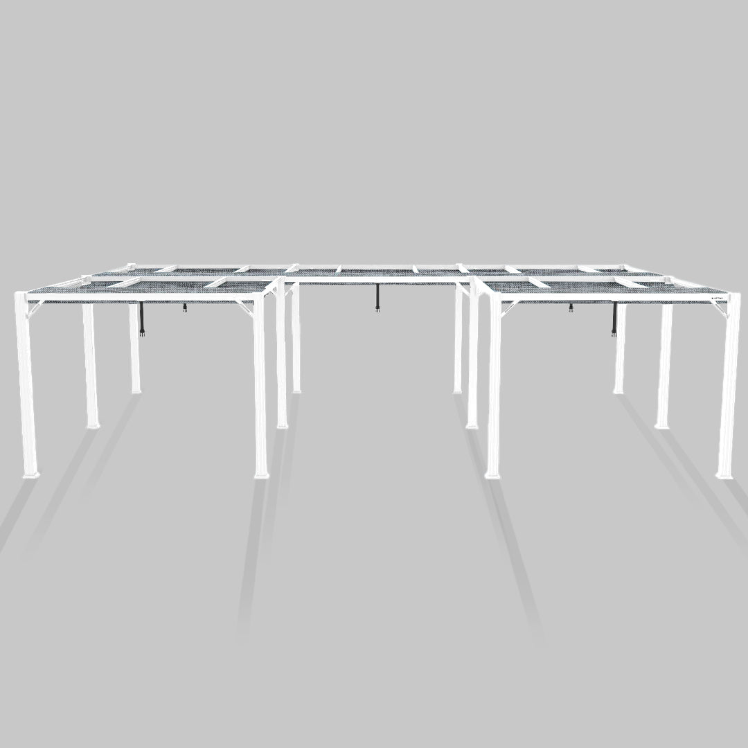 #configuration pergola_U shape #frame colour_White
