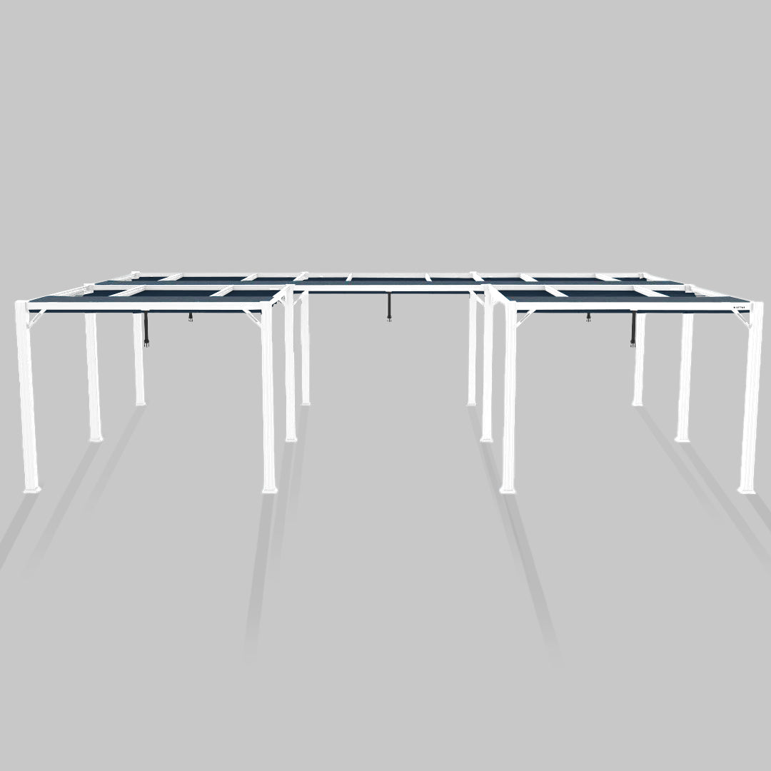 #configuration pergola_U shape #frame colour_White