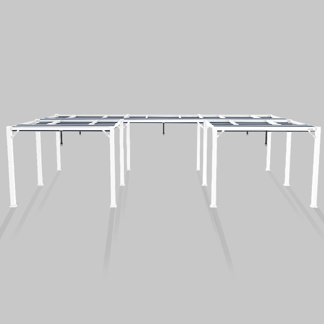 #configuration pergola_U shape #frame colour_White