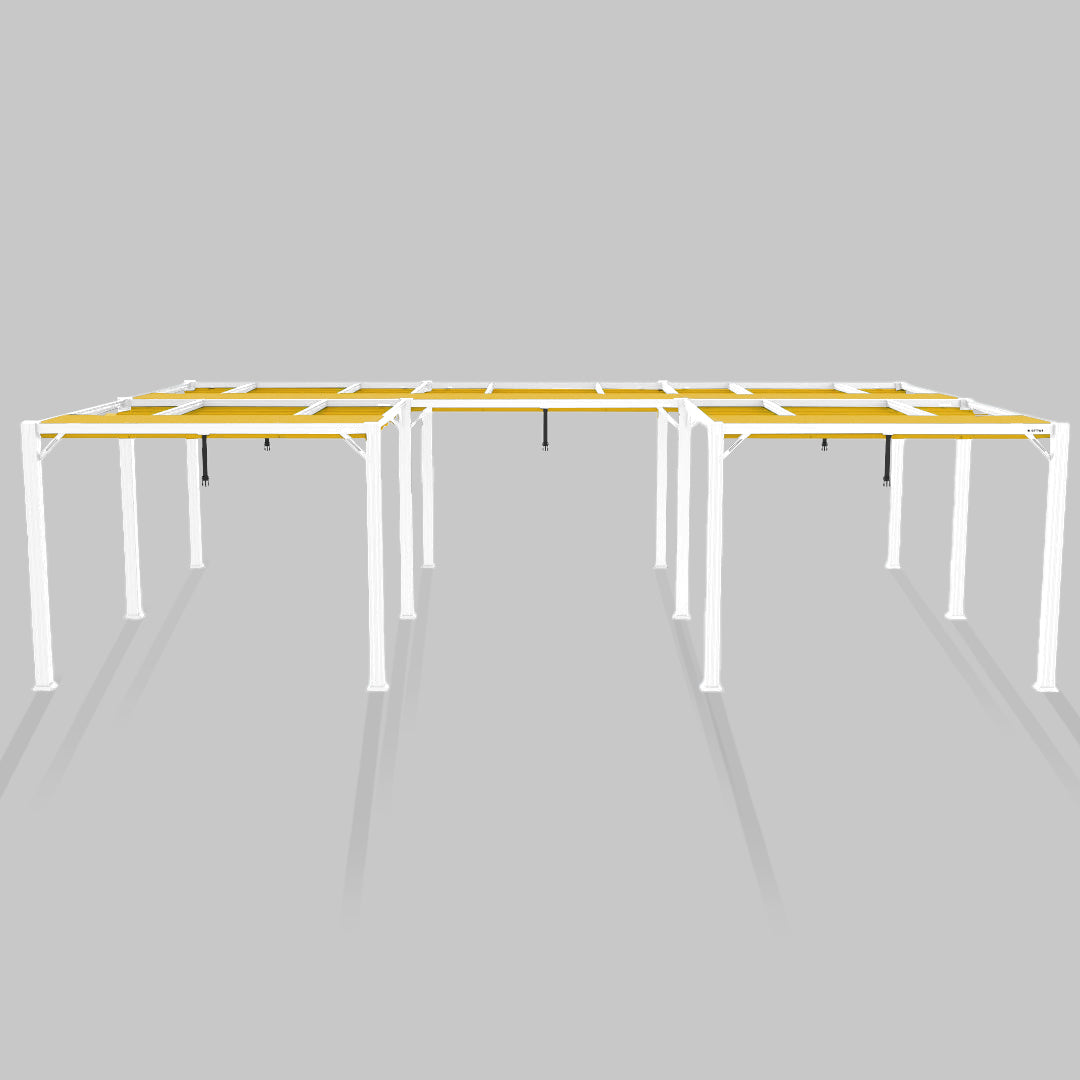 #configuration pergola_U shape #frame colour_White
