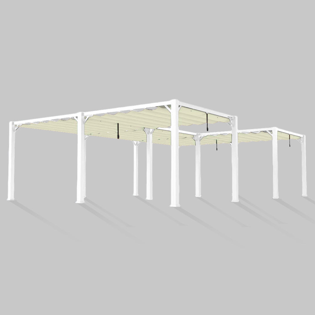 #configuration pergola_U shape #frame colour_White