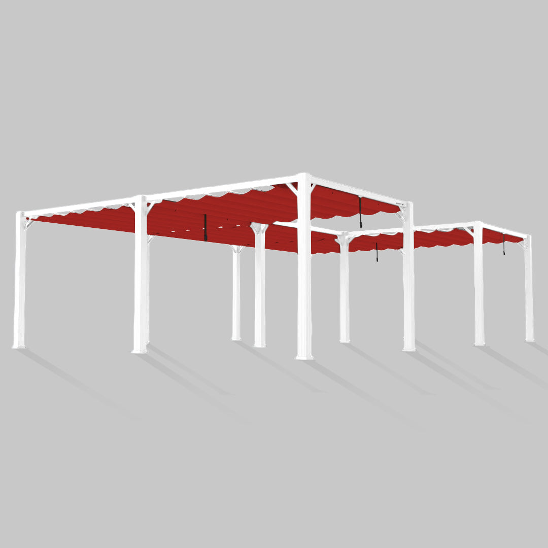 #configuration pergola_U shape #frame colour_White