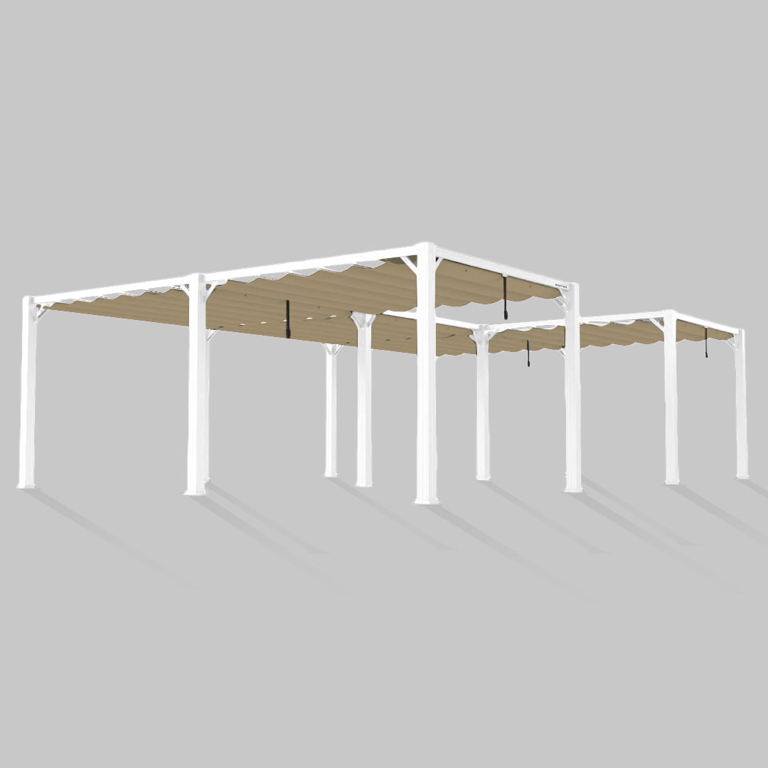 #configuration pergola_U shape #frame colour_White