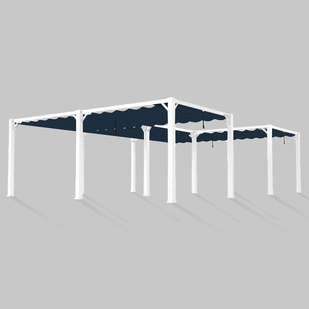 #configuration pergola_U shape #frame colour_White