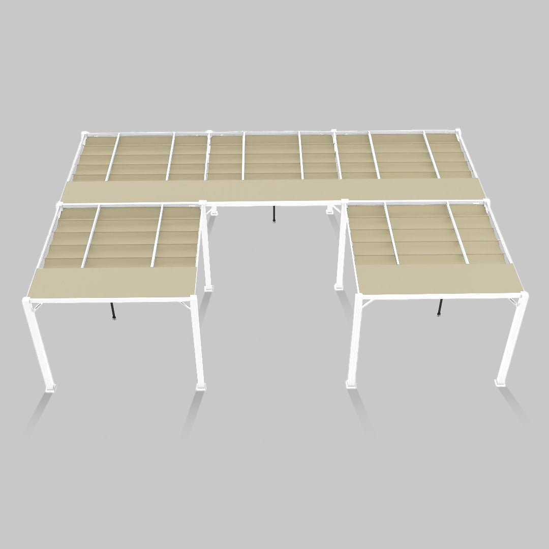 #configuration pergola_U shape #frame colour_White