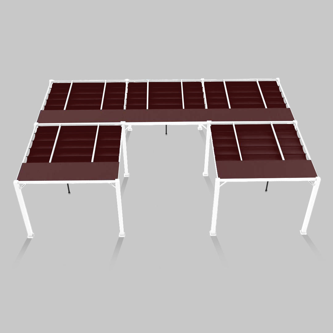 #configuration pergola_U shape #frame colour_White