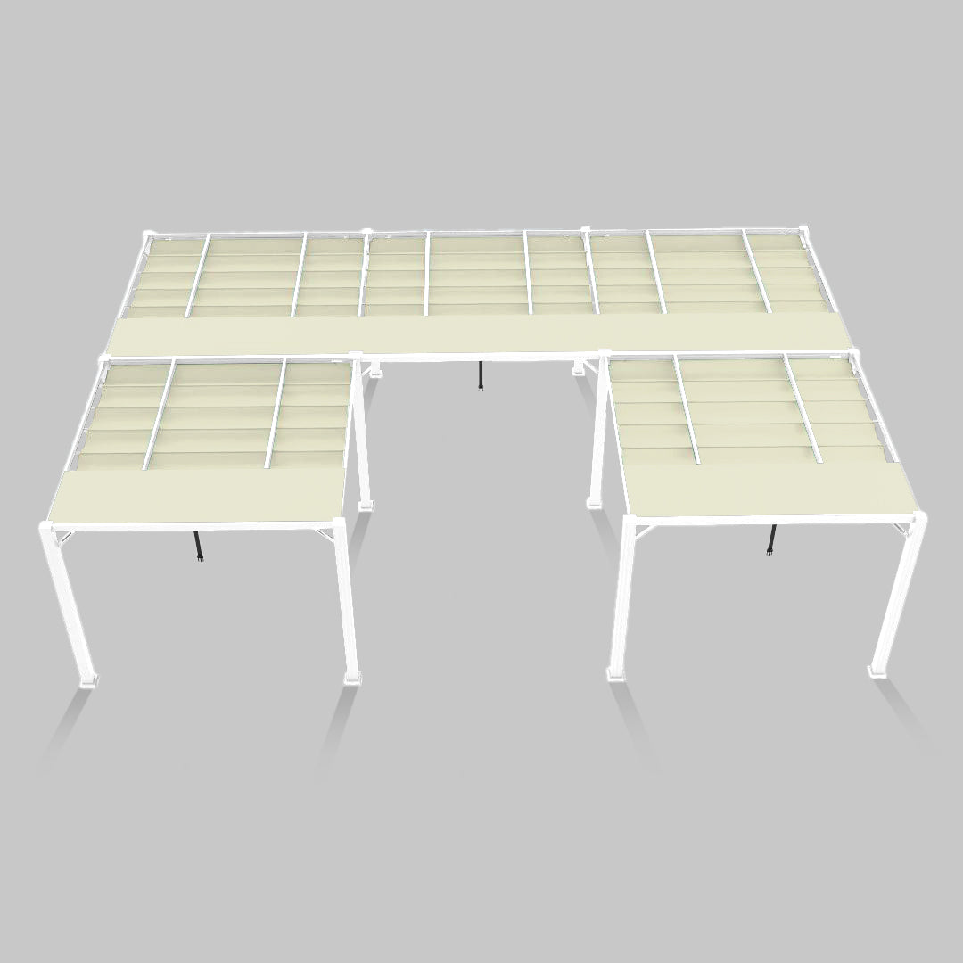 #configuration pergola_U shape #frame colour_White