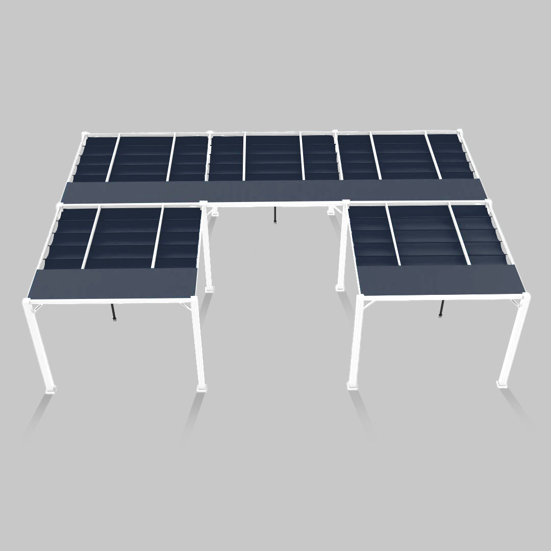 #configuration pergola_U shape #frame colour_White