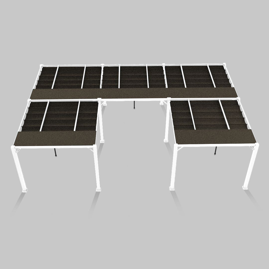 #configuration pergola_U shape #frame colour_White
