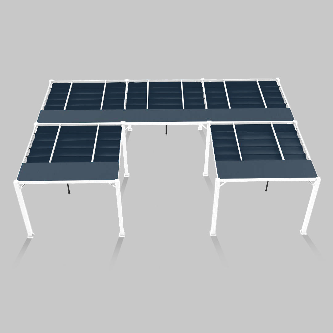 #configuration pergola_U shape #frame colour_White