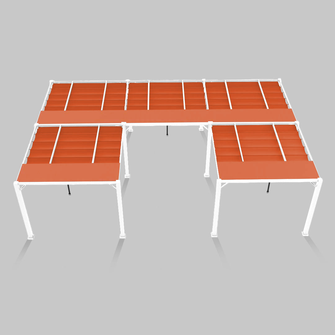 #configuration pergola_U shape #frame colour_White
