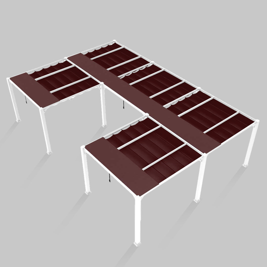 #configuration pergola_U shape #frame colour_White