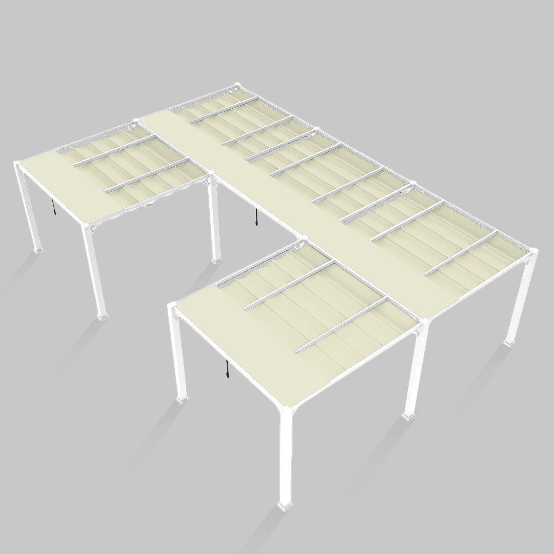 #configuration pergola_U shape #frame colour_White