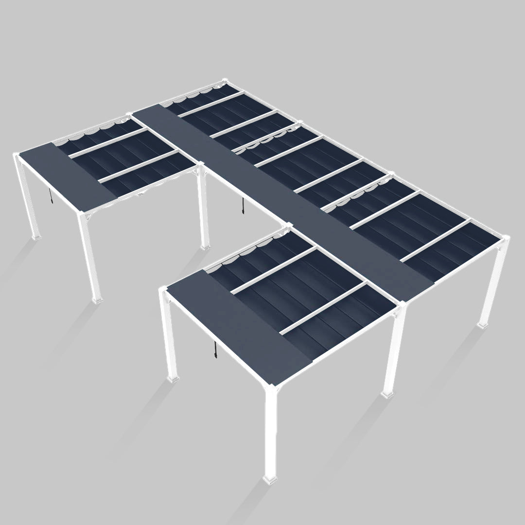 #configuration pergola_U shape #frame colour_White