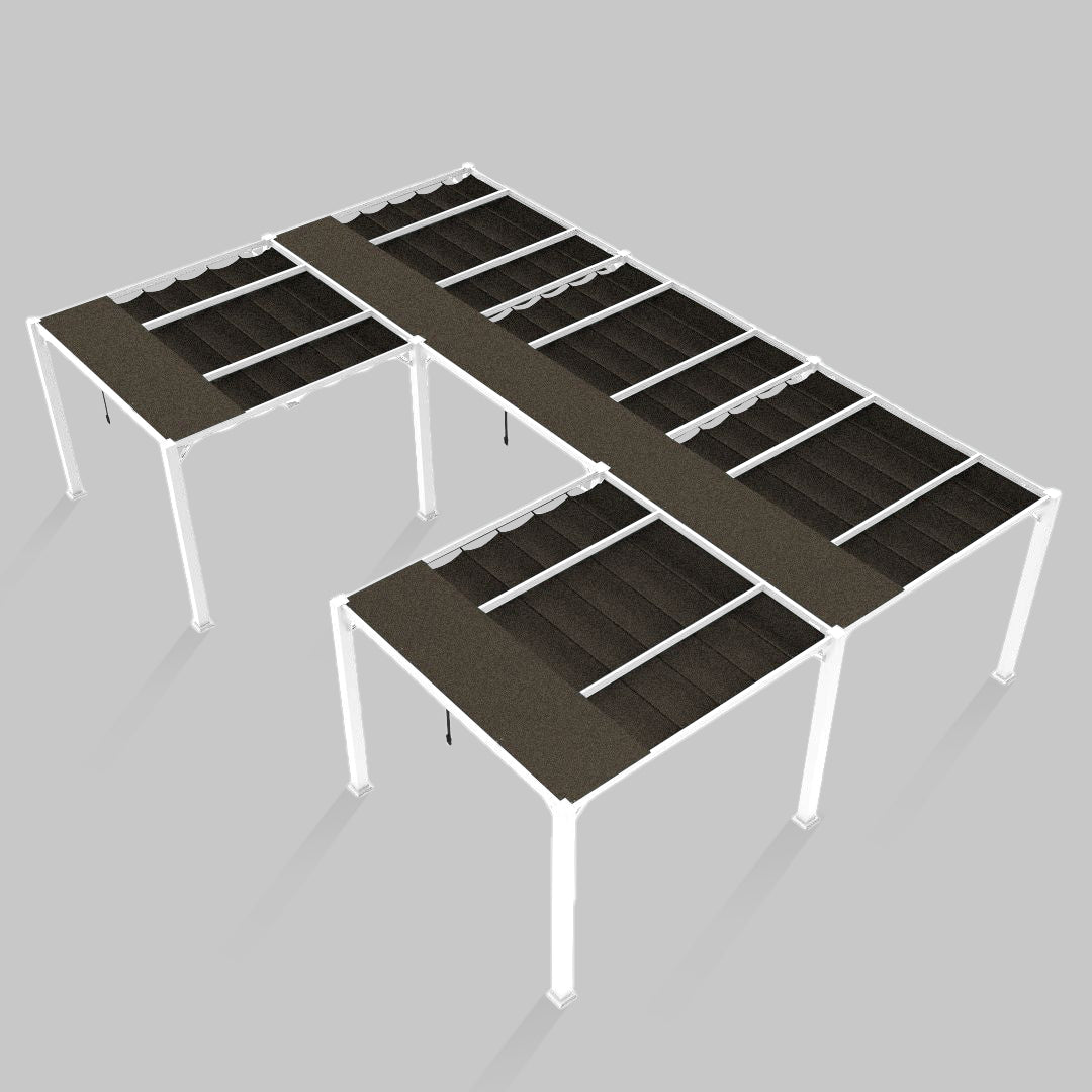 #configuration pergola_U shape #frame colour_White