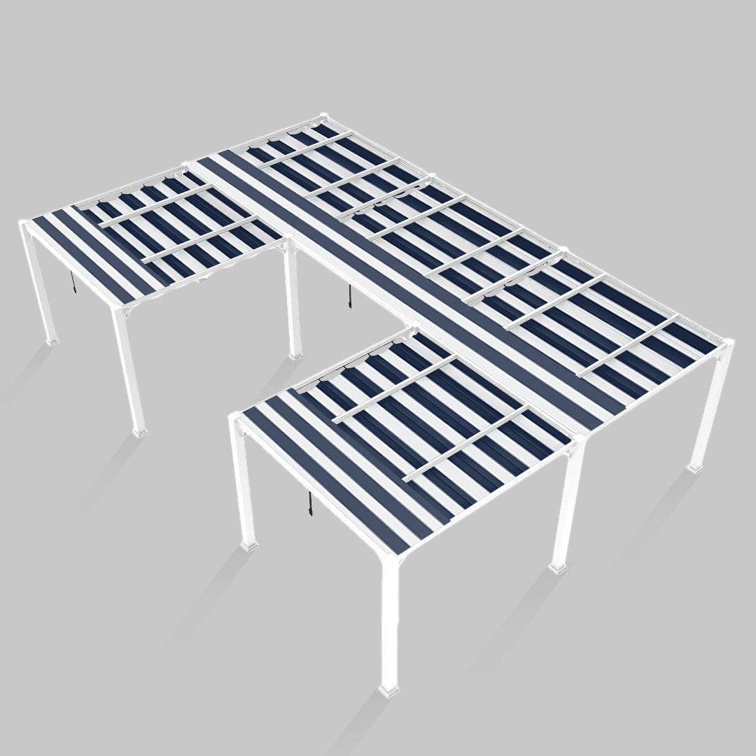 #configuration pergola_U shape #frame colour_White