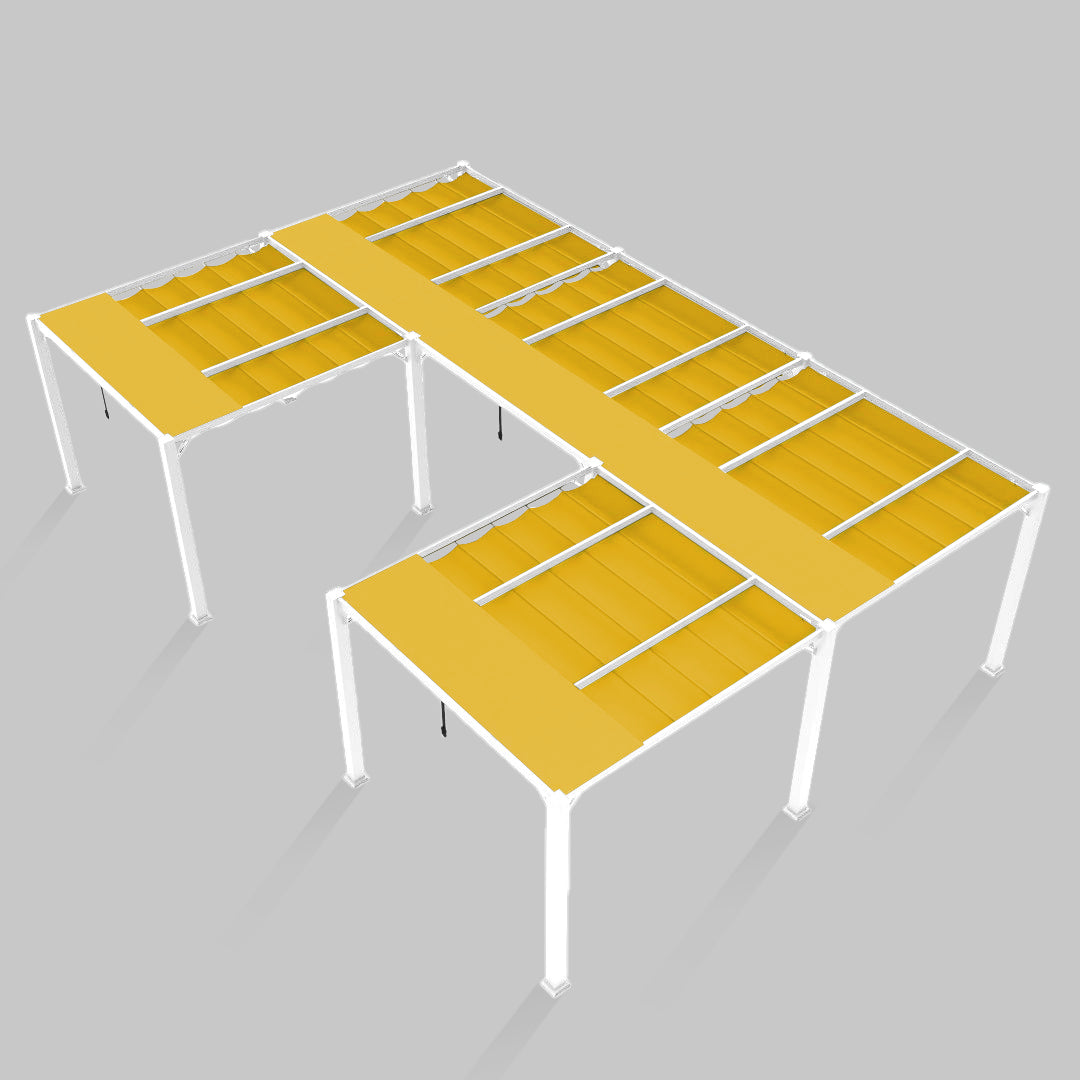 #configuration pergola_U shape #frame colour_White
