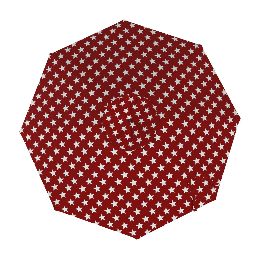 FREE Umbrella Canopy - Red Stars Flag