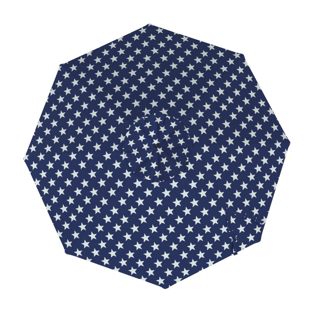 blue pattern patio umbrella Replacement Patio Umbrella Canopy