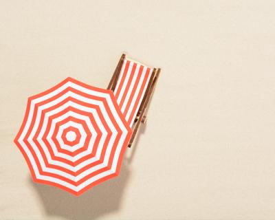 Learn how to pitch a beach umbrella all by yourself