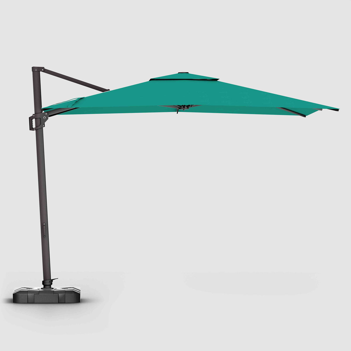 9 ft snbrella patio umbrella teal Cantilever Patio Umbrella | Wind Resistant, 360 Rotation | Commercial Grade  | Sunbrella Canvas Teal