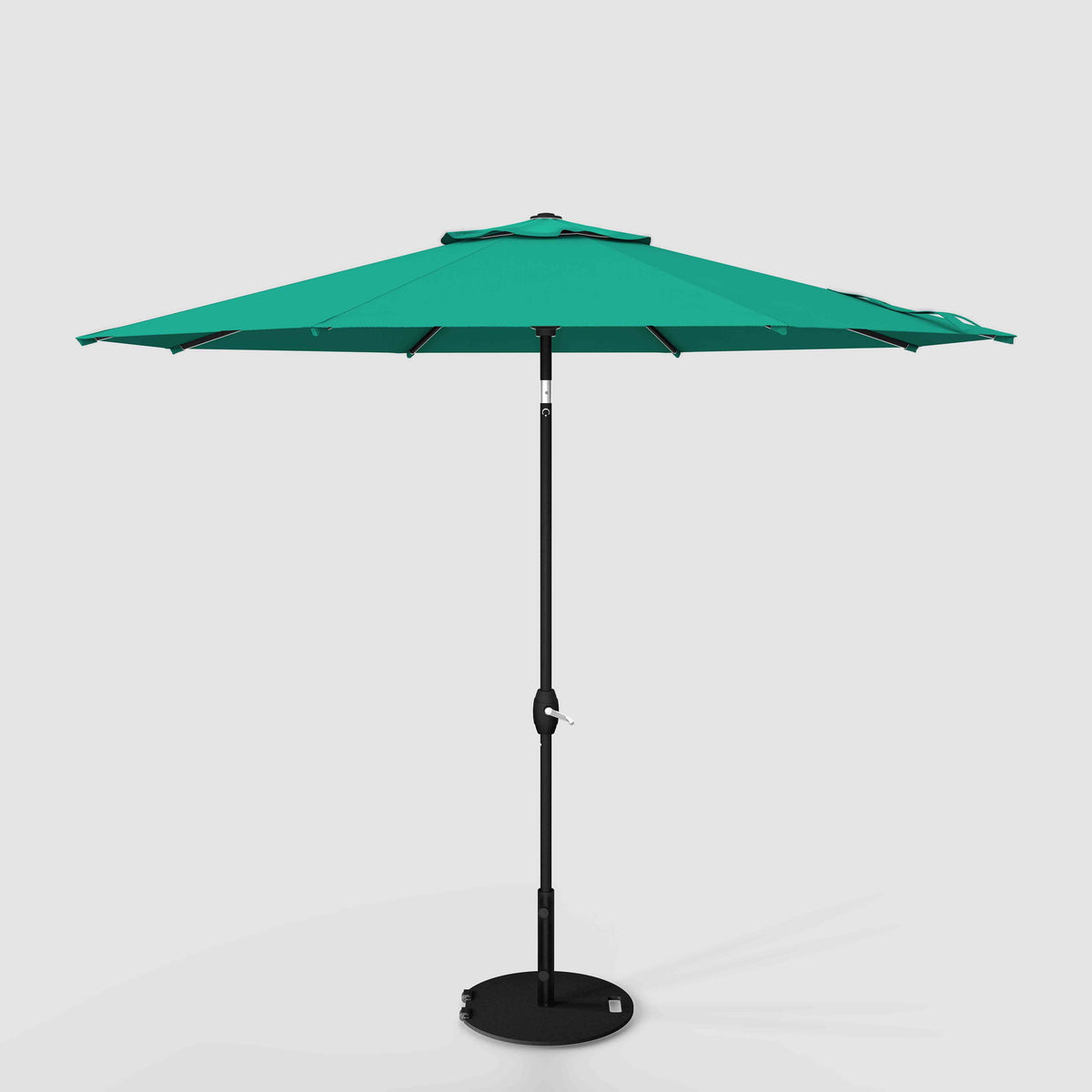 Tilt Patio Umbrella | Auto-Tilt, Fade-Proof, Wind Resistant | Commercial Grade | Sunbrella Canvas Teal