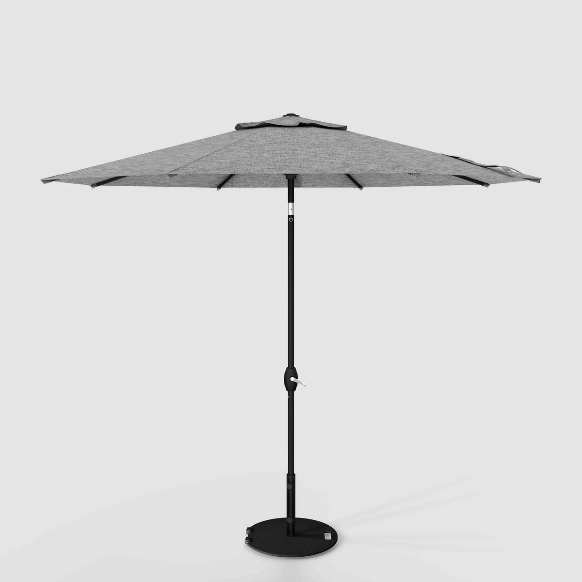 Tilt Patio Umbrella | Auto-Tilt, Fade-Proof, Wind Resistant | Commercial Grade | Sunbrella Cast Slate