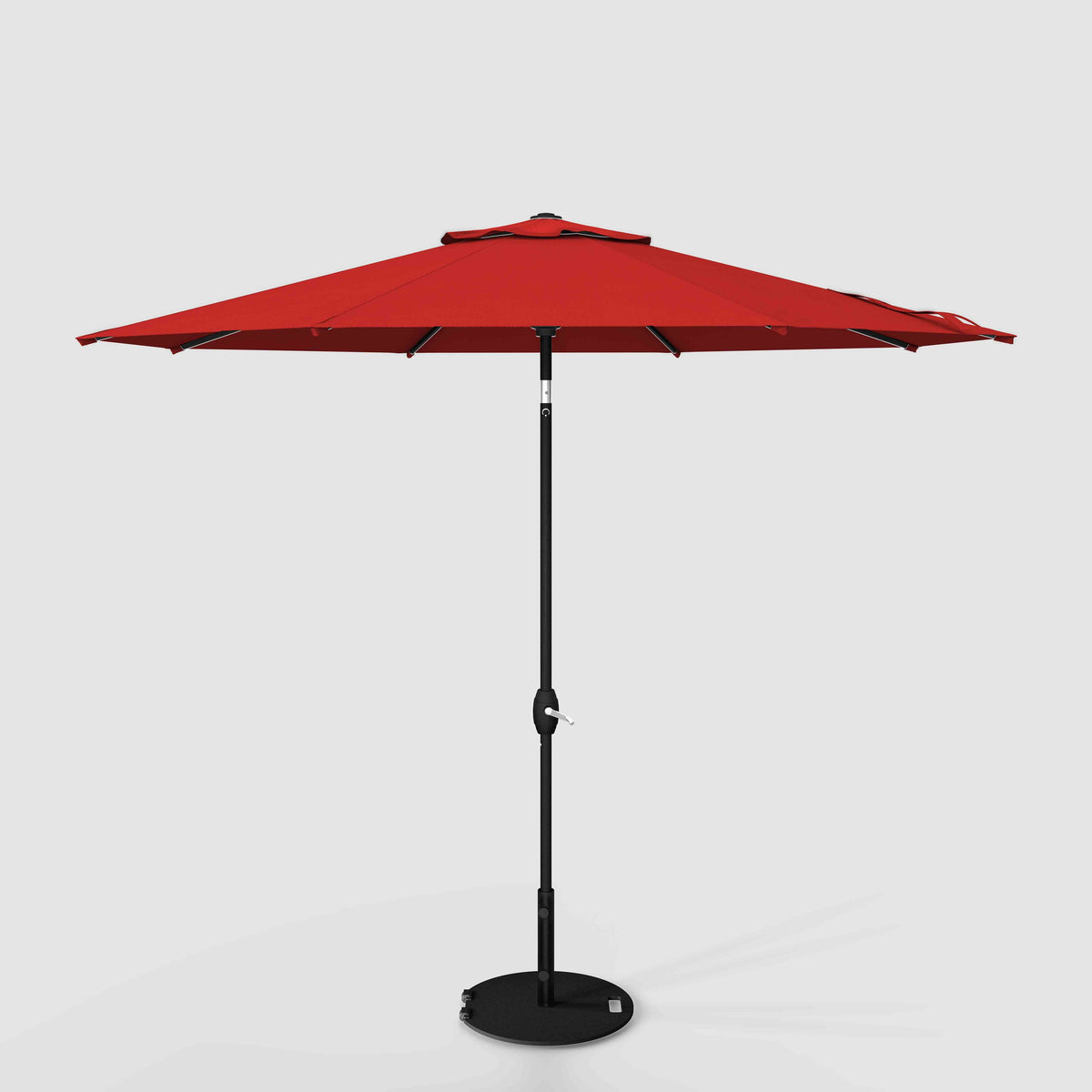 Tilt Patio Umbrella | Auto-Tilt, Fade-Proof, Wind Resistant | Commercial  Grade | Sunbrella Red