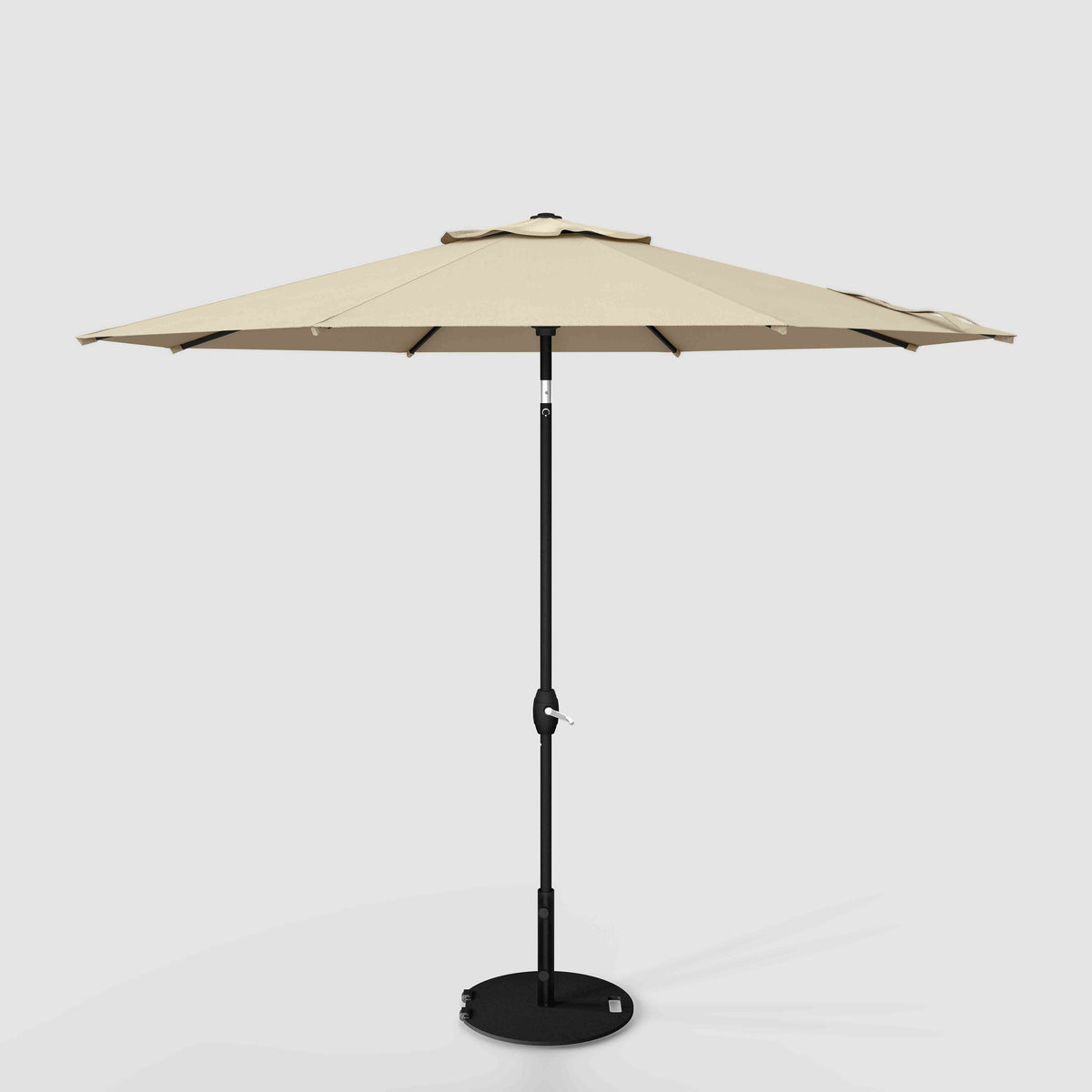 Tilt Patio Umbrella | Auto-Tilt, Fade-Proof, Wind Resistant | Commercial Grade | Terylast Chestnut Beige