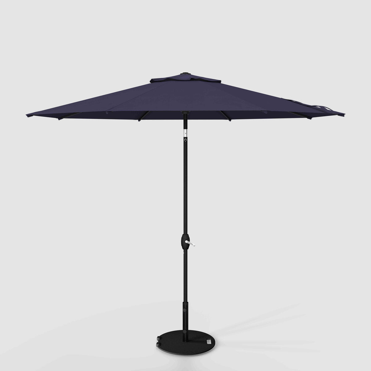 9 blue patio umbrella white pole Tilt Patio Umbrella