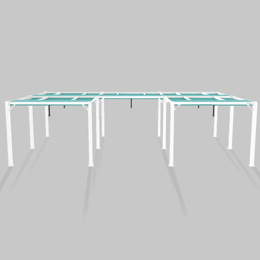 #configuration pergola_U shape #frame colour_White