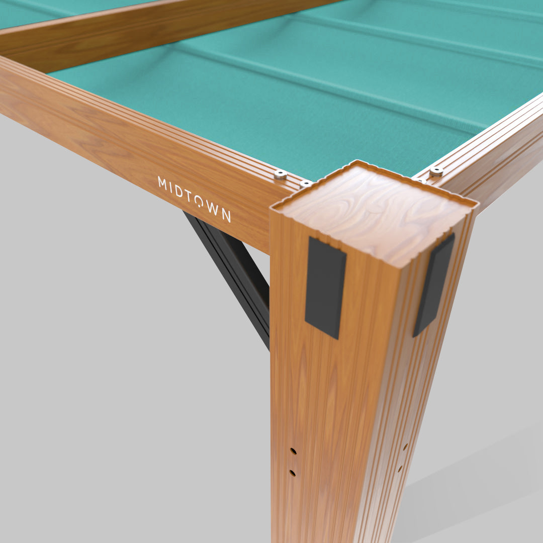 The Modular™ Wooden Pergola - Sunbrella Aruba