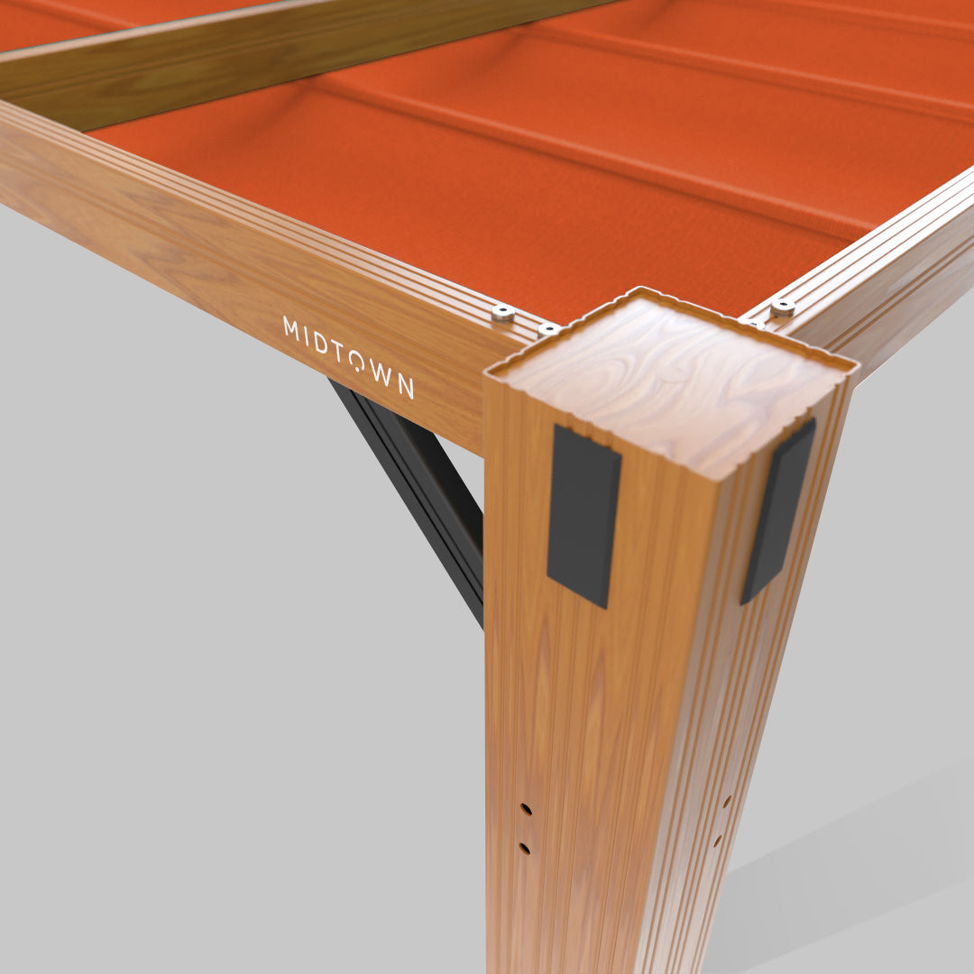 The Modular™ Wooden Pergola - Terylast Tangerine