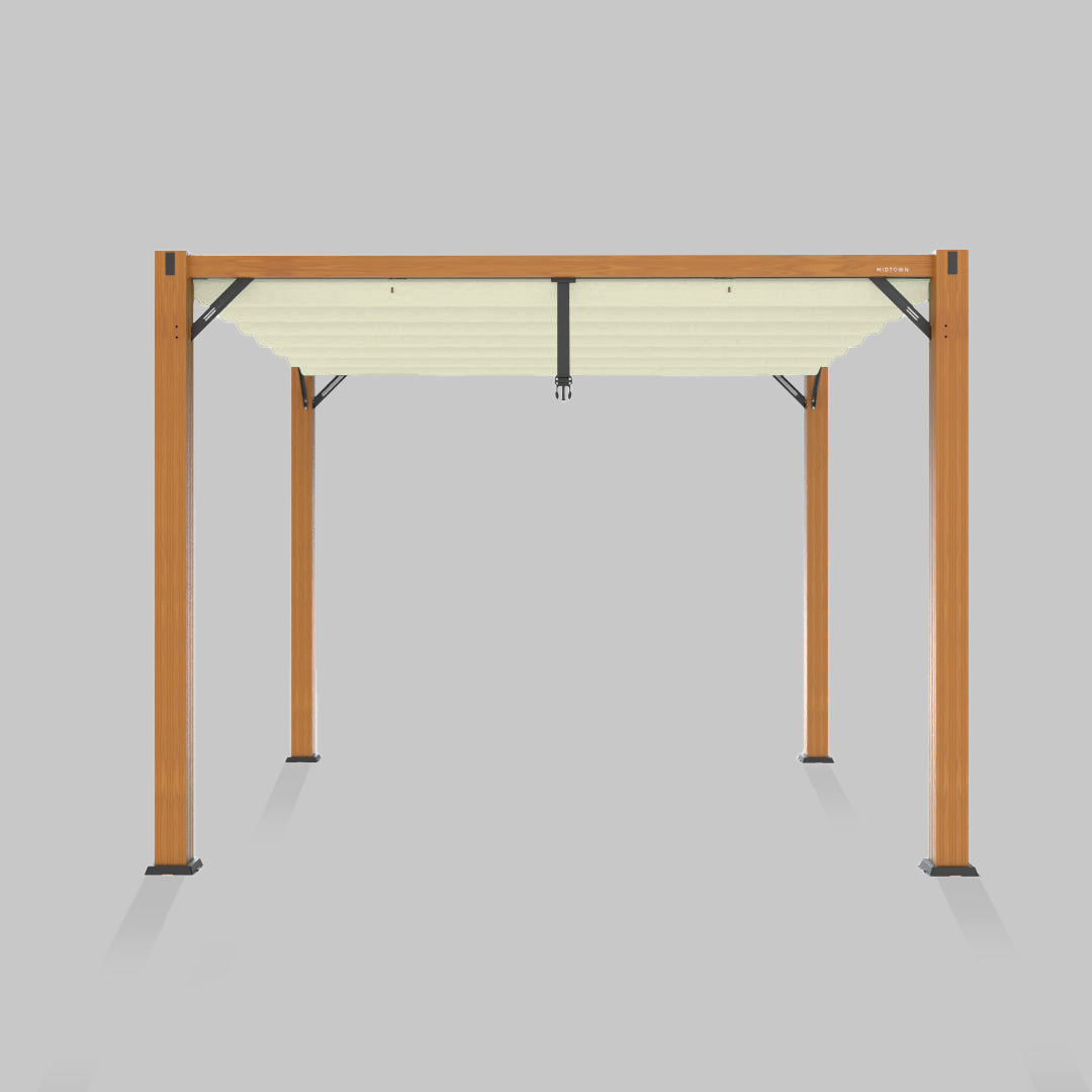 #configuration pergola_single #frame colour_Wood