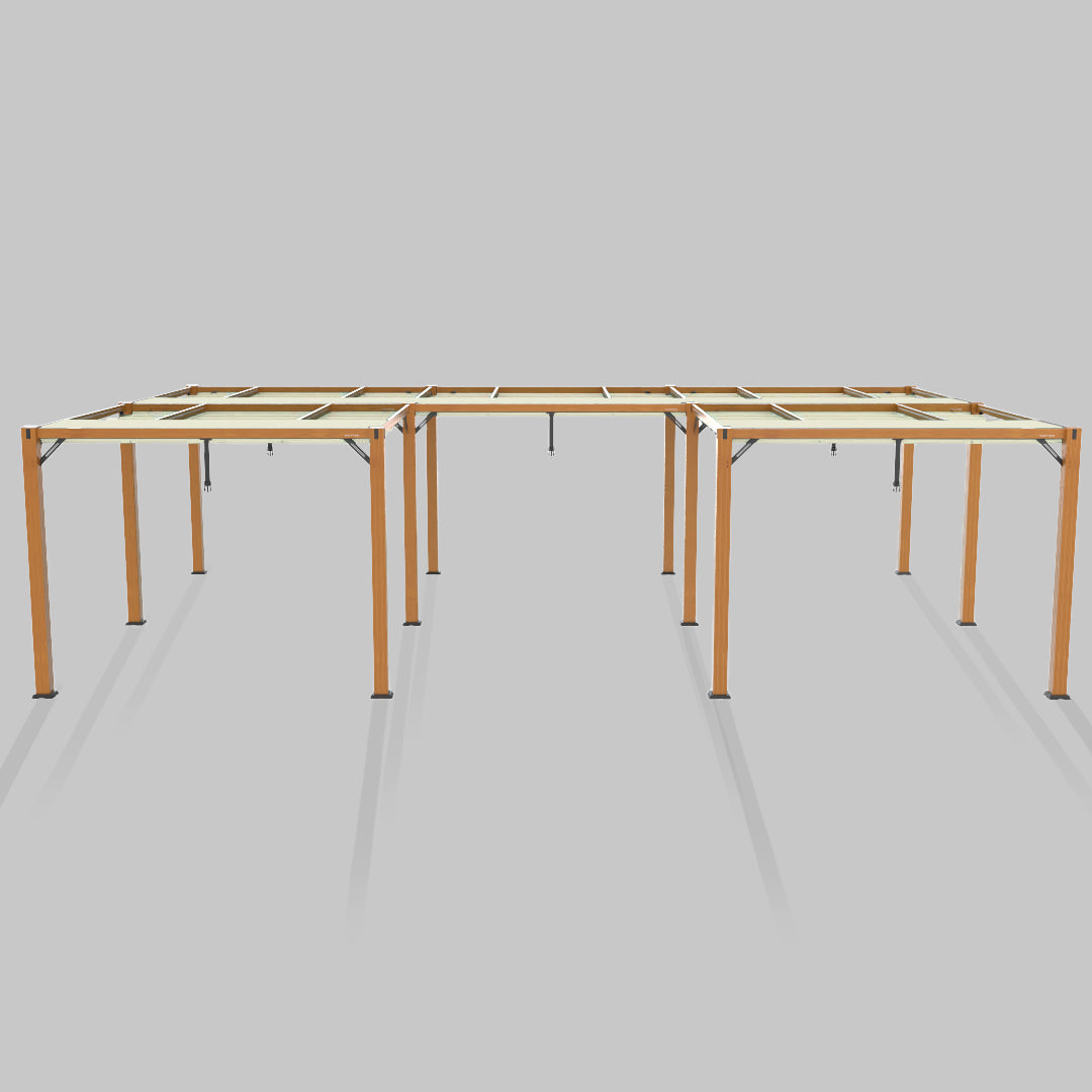 #configuration pergola_U shape #frame colour_Wood