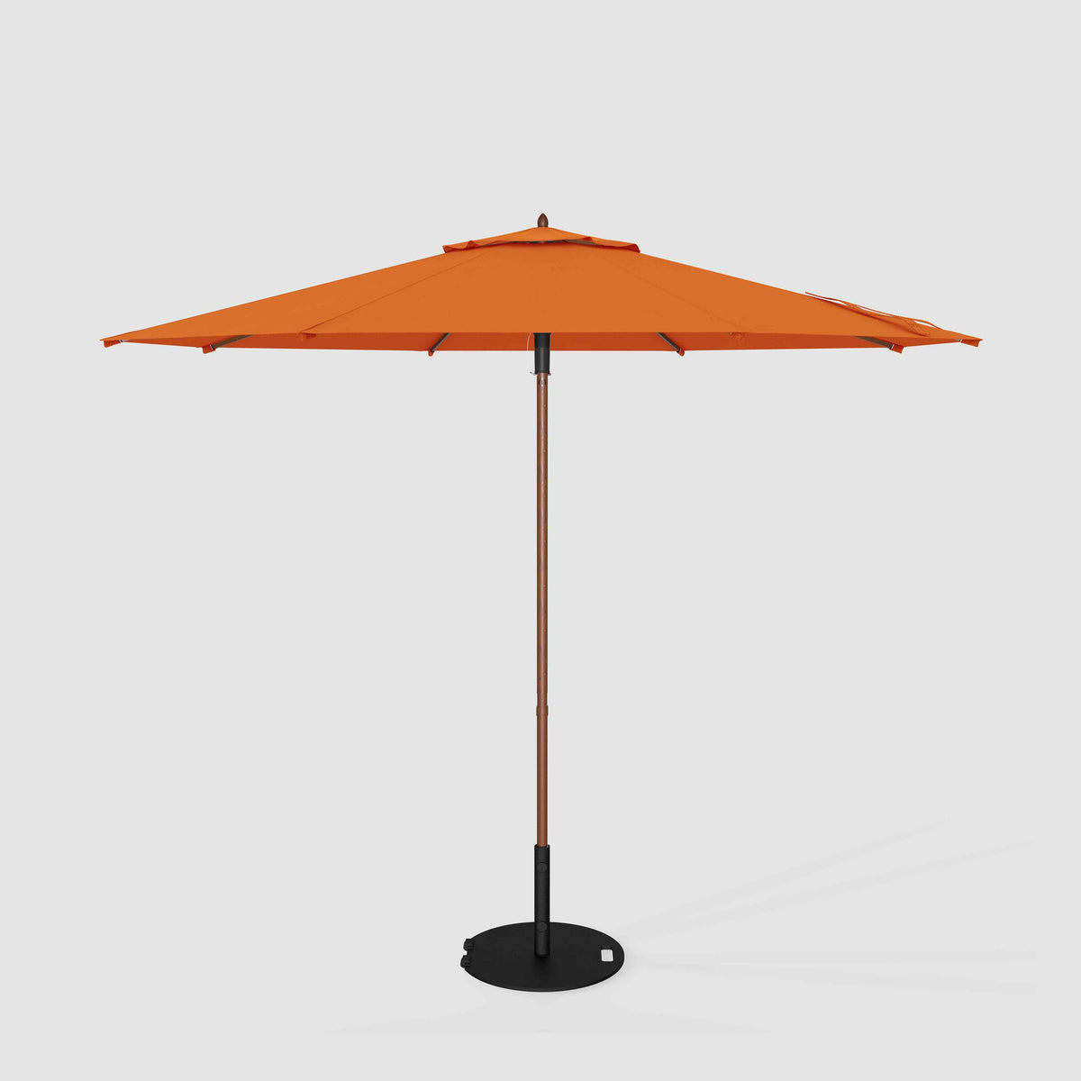 cotton canvas patio umbrella Market | Wind Resistant, Crank Tilt, Woodgrain Finish | Commercial Grade | Sunbrella Tuscan Bell Super Air R Convenient LED Lighting Size:LG 9mm Pinlock Ready