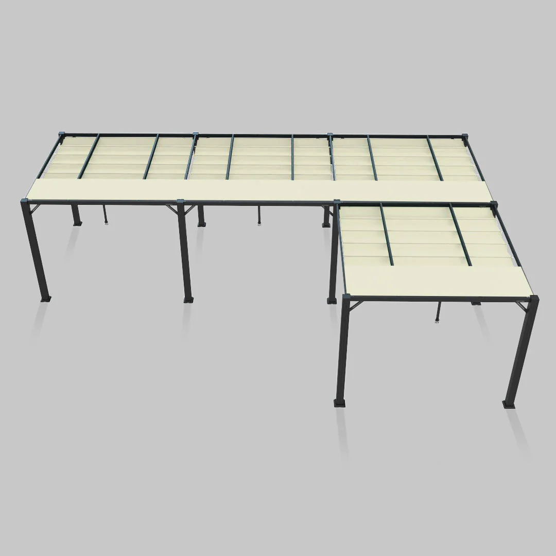 The Modular Pergola - Sunbrella Canvas Natural