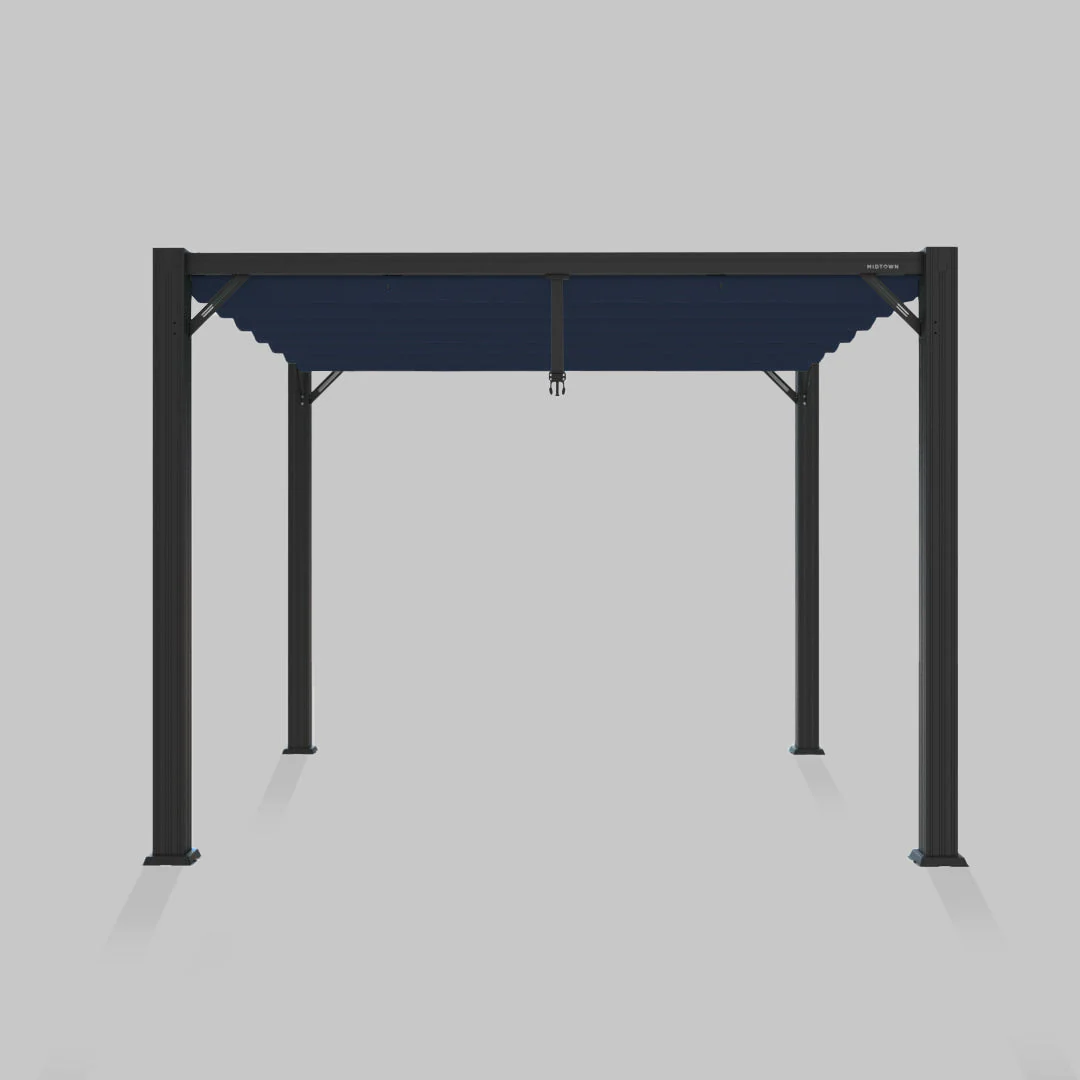 The Modular Pergola - Sunbrella Canvas Navy