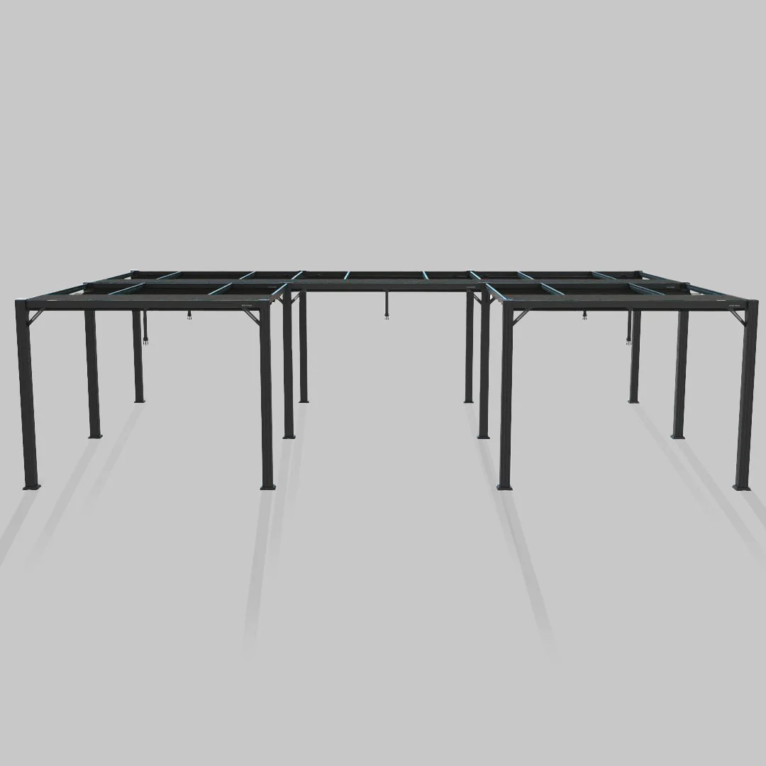 The Modular Pergola - Sunbrella Black