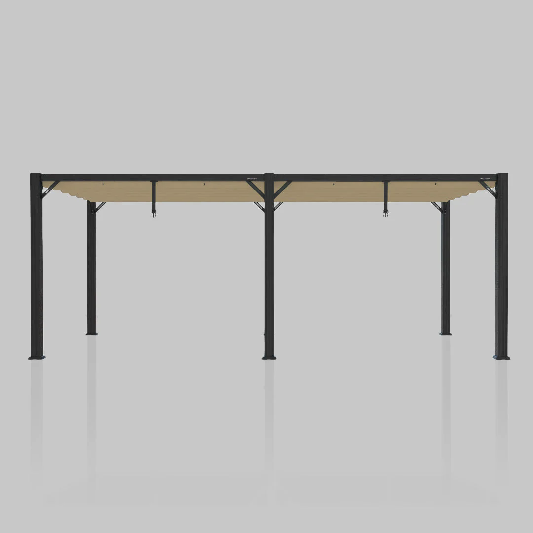 The Modular Pergola - Terylast Chestnut - Beige
