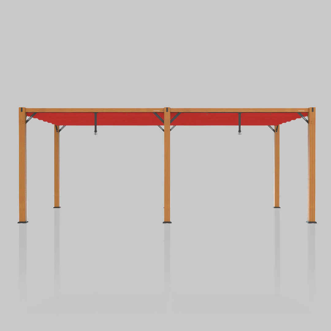 The Modular Wooden Pergola - Terylast Apple - Red