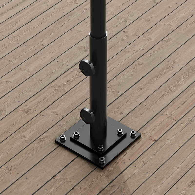floor mounted patio umbrella 10 ft double sided with base Perfect for backyard gatherings Patio Umbrella Base | Umbrella