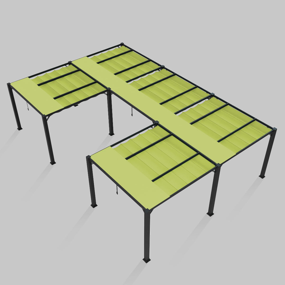 #configuration pergola_U shape #frame colour_Aluminum