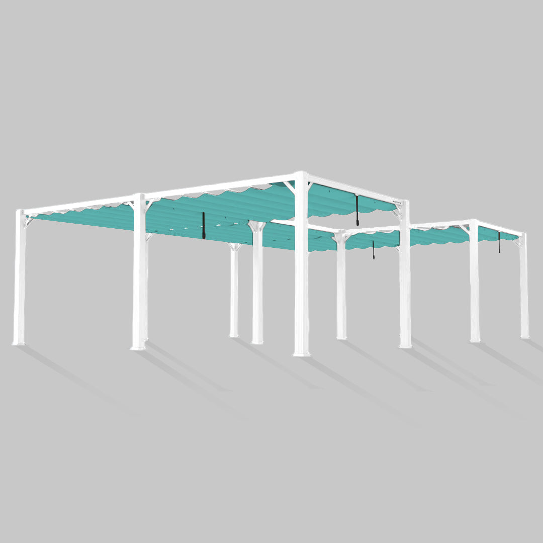 #configuration pergola_U shape #frame colour_White