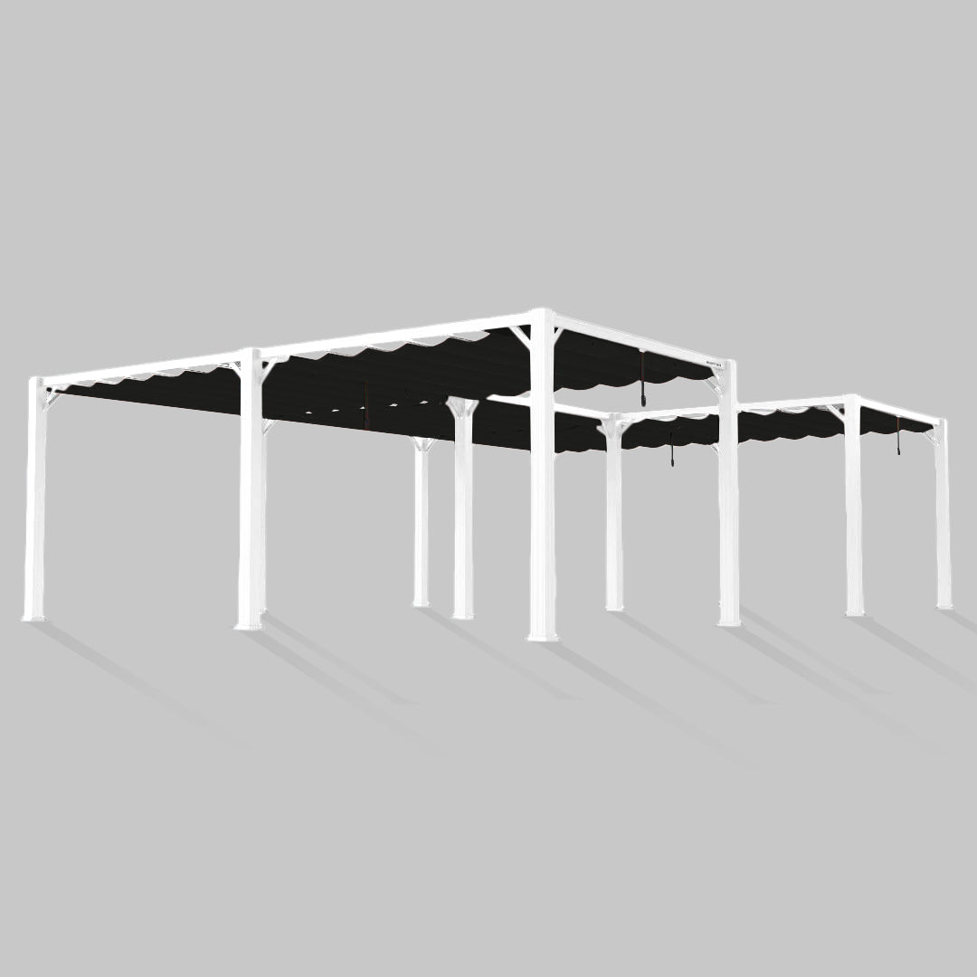 #configuration pergola_U shape #frame colour_White